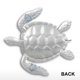 thumbnail image 4 of Tortuga azul Decoración de la pared Costa Océano Mar Arte de la pared Hierro Animal Decora Abanopi escultura de hierro, 4 of 6