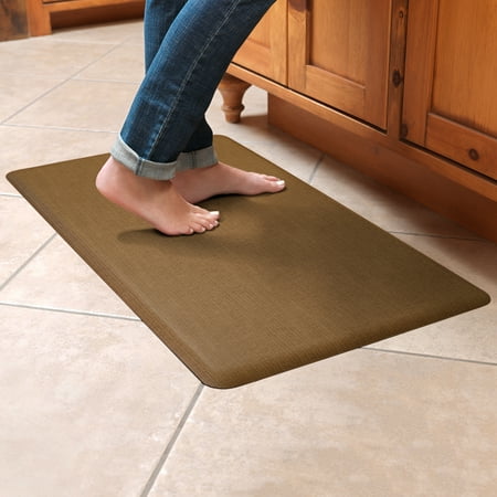 Gelpro Newlife 18 X 30 Anti Fatigue Grasscloth Khaki Kitchen Mat
