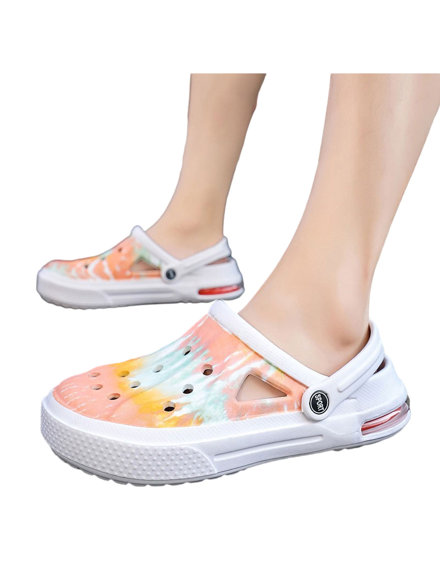 Fangasis Women Clogs Closed Toe Beach Sandals Camouflage Summer