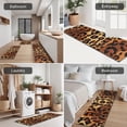 thumbnail image 5 of Orange and Brown Leopard Pattern Kitchen Rugs Sets Of 3,Kitchen Runner Rugs Non Skid Washable,Decorative Kitchen Floor Mats for Kitchen,Sink,Laundry,17"x30"+ 17"x47" + 17"x59", 5 of 6