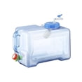 thumbnail image 4 of Contenedor de agua Barril de almacenamiento de agua Tanque de agua con grifo Jarra de agua vacía Botella de agua para barra de té Mochilero Senderismo 18L, 4 of 8