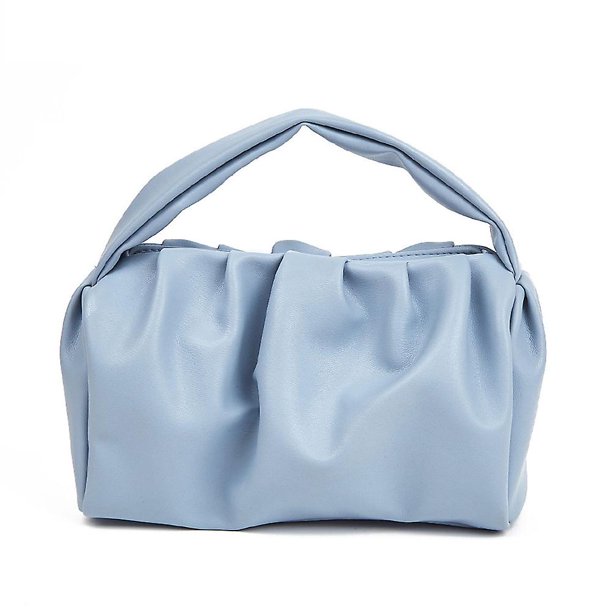 Bolso de mano de mujer de Color sólido con textura de Pu, bolso de cosméticos en línea de tendencia Joker para celebridades