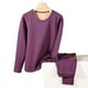 thumbnail image 5 of Traje de ropa interior térmica con forro polar, ropa de otoño, pantalones largos, otoño e invierno para mujer, protección de espalda gruesa para hombre, protección abdominal para hombre, De Velvet, 5 of 5