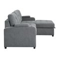 thumbnail image 3 of ACME Canapé Sectionnel Kabira avec Rangement en Tissu Gris, 3 of 8