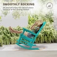 thumbnail image 6 of Carolayne Outdoor Rocking Chair and Table Set, Heavy Duty Weather Resistant Patio Rocker for Adult, Aruba Blue, 6 of 6