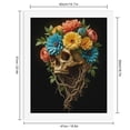 thumbnail image 2 of Paint by Numbers Kit for Adults, Floral Skull With Roots And Colors Paint by Numbers, Easy Paint by Numbers Kit for Adults Beginner, DIY Adult Paint by Number Kits on Canvas, Home Decor, 2 of 7