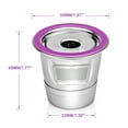 thumbnail image 2 of Reusable K Cups, Stainless Steel Universal Compatibility Refillable Capsule for Keurig 1.0 2.0 Coffee Maker, Eco-Friendly Dishwasher Safe Coffee Filter (2Pack), 2 of 5