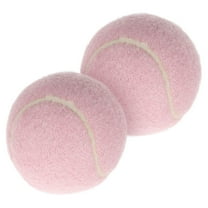 Pawsdot 2Pack Indoor Tennis Practice Rubber Pink for Girls Tennis Balls Training Equipment