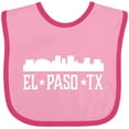 thumbnail image 3 of Inktastic El Paso Texas Skyline TX Cities Boys or Girls Baby Bib, 3 of 4