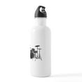 thumbnail image 3 of CafePress - Drumset Water Bottle - Stainless Steel Water Bottle, Sports Bottle, 1.0L, 3 of 5