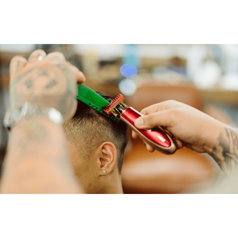 red black Barbershop Cutter Hair Cutting Machine Haircut Cordless