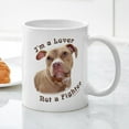 thumbnail image 3 of CafePress - I'm A Lover Mug - 11 oz Ceramic Mug - Novelty Coffee Tea Cup, 3 of 4