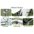 thumbnail image 4 of Caulitar 10ft x 10ft Large Metal Chicken House/Pen for 6/10 Chickens Poultry Cage with Waterproof Cover for Rabbits Duck Walk-in Chicken Run for Yard Outdoor, 4 of 12