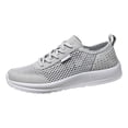 thumbnail image 1 of PEASKJP Mesns Slip On Sneakers Mesh Breathable Lightweight Non Slip Comfort Gym Shoes Running Sneakers Gray 41, 1 of 5