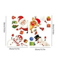 thumbnail image 3 of Christmas Window Clings, Christmas Decals Reusable Double Sided Printed Self Adhesive Window Decorations Santa Claus, Moose, Snowman and Snowflakes Window Stickers, 3 of 3