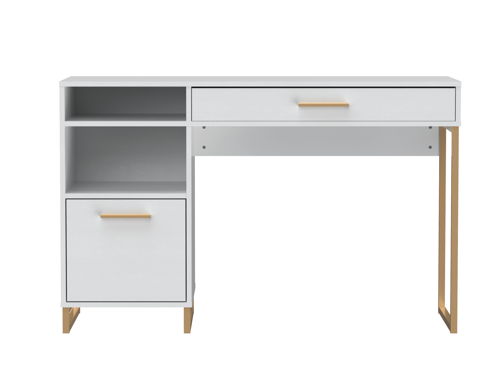 Mainstays Bureau d’écriture en bois et métal avec 1 tiroir et 1 porte pour adulte adolescent, 29,92 po. Mainstays Bureau d’écriture en bois et métal