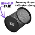 thumbnail image 4 of Mr. Pen- Mesh Pen Holder, 3pcs, Pen Holder, Pencil Cup Holder, Black Pen Holder, Pen Cups, Metal Pencil Holder, 4 of 8