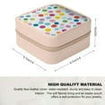 thumbnail image 2 of Autua Polka Dots Pastel Flexible Storage Jewelry Box for Women Pink, 2 of 5