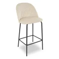 thumbnail image 1 of Silla Alta Tapizada para Barra de Cocina - Asiento Suave de Tela y Patas de Acero - Banco Desayunador Elegante para Uso Interior y Decoración del Hogar (Beige), 1 of 9