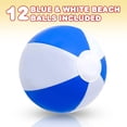 thumbnail image 2 of Pelotas de playa ArtCreativity azules y blancas de 30 cm, paquete de 12 niños, 2 of 7