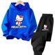 thumbnail image 3 of Conjuntos de sudaderas con capucha Conjunto de ropa para niños Ropa de Hello Kitty para niños Ropa para niñas Tops Pantalones Trajes de 4 a 14 años Trajes con capucha Suéter, 3 of 5