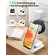 thumbnail image 3 of Estación de carga inalámbrica para Apple soporte de cargador inalámbrico 3 en 1 para iWatch 7/6/SE/5/4/3/2 iPhone 14/13/12/11/X/8/SE Series AirPods 3/Pro/2, 3 of 7