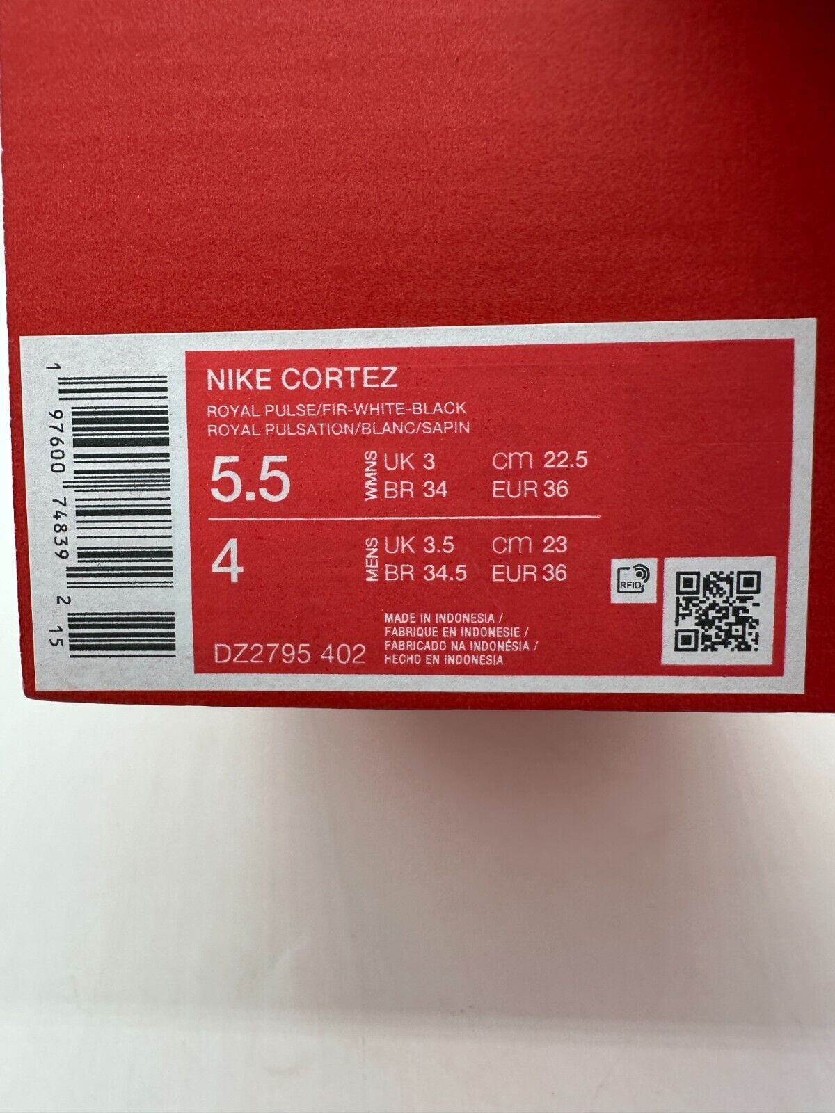 Nike Cortez Women's Size 5.5 Blue Green Running Athletic Shoes DZ2795 402