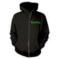 thumbnail image 1 of Cro-Mags Unisex Hooded Top: Green Logo (back print), 1 of 3