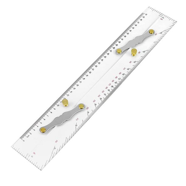 Escalas Claras de Regla Paralela Marina, Puntos de Mapeo para Tirar de Regla Paralela de 450 Mm, Regla Paralela de Cartas NáUticas para