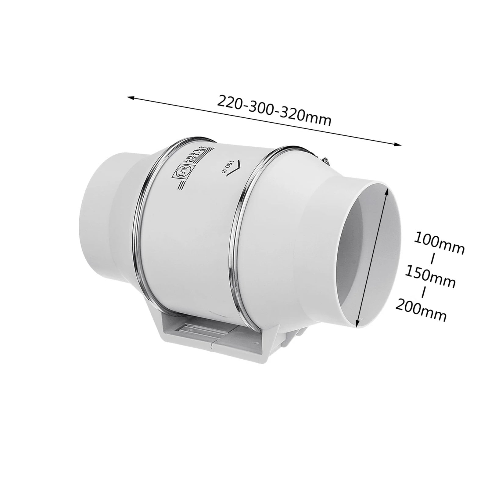 4 Inch Exhaust Fan Wall Window Mountable Toilets Kitchen Bathroom Home Silent Inline Pipe Duct Fan Ventilate Air Cleaning ,Energy-Efficient
