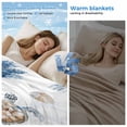 thumbnail image 2 of Blue Brown Coastal Cooling Blanket,Lightweight Breathable Summer Throw Blanket with Double Sided Cold Effect,Nautical Summer Beach Sea Turtle Picnic Blankets Bed Sheet for Hot Sleepers 50"x60", 2 of 8