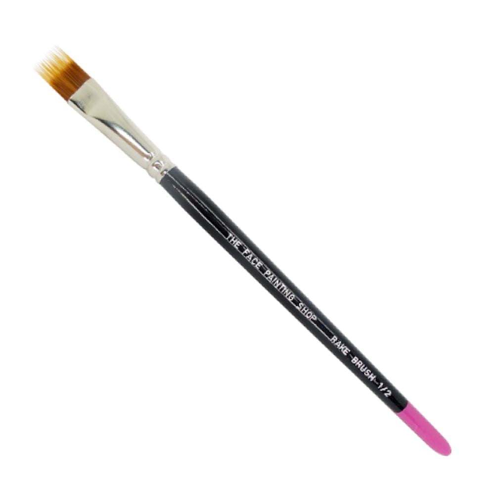 The Face Painting Shop 1/2" Rake Brush, Professional Face Painting