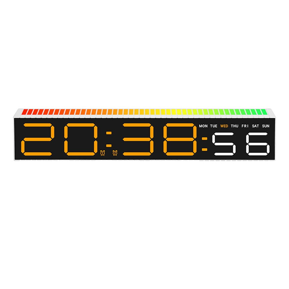 AFQH New LED Alarm Clock Spectrum Pickup Electronic Clock Temperature & Humidity