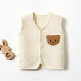 thumbnail image 2 of Swuxness Newborn Thermal Tank Tops Solid Color Cardigan V Neck Warm Outer Wear Fall Shirts, 2 of 5
