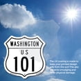 thumbnail image 6 of Washington Route Marker Shield Sign Us 101 18 inch X 18 inch Shield Shaped Commercial Grade Plastic Sign Weather Resistant, UV Protected for Workplace Made in the USA, 6 of 7