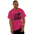 thumbnail image 3 of Legit Gamer Video Games Nerdy Geeky Men's Big & Tall Crewneck Graphic Tee Brisco Brands 5X, 3 of 4
