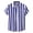Blue, variant on Fozruso Striped Button Down Shirt for Boys, Classic Short Sleeve Collared Shirt for Kids Daily Casual Wear