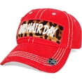 thumbnail image 2 of 4350 District Womens Baseball Cap Washed Distressed Vintage Adjustable Hat (Bad Hair), 2 of 3