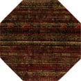 thumbnail image 2 of Rugs.com Saturn Collection Rug – 8 Ft Octagon Burgundy Medium Rug Perfect For Living Rooms, Kitchens, Entryways, 2 of 9