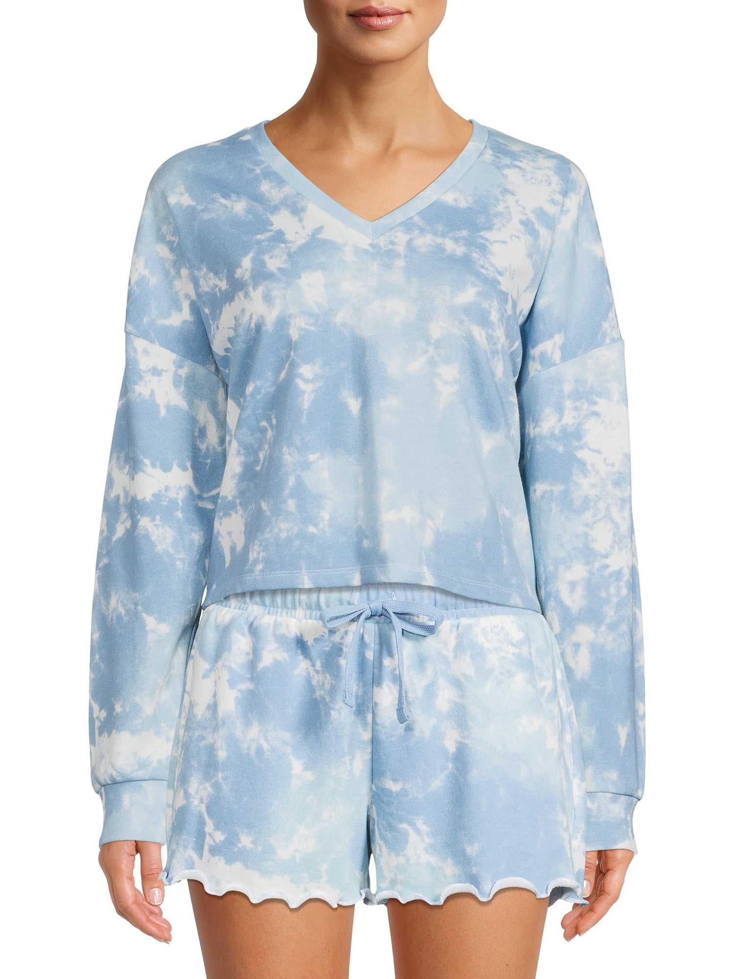 Wild Skye Junior' V-Neck Drop Shoulder Sweatshirt