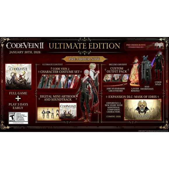 Jeu vidéo Code Vein II Ultimate Edition pour (Xbox)
