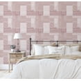 thumbnail image 5 of S4Sassy Patchwork Stitch Print Wallpaper - Asian Style Wall Covering, 25" x 60" Self-Adhesive Vinyl Wallpaper, Decorative Walls Wrap, Easy DIY Wall Covering For Bedroom, Living Spaces - Pink, 5 of 9