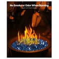 thumbnail image 4 of Fire Glass Rocks for Fire Pit, 10 LBS Pacific Blue 1/2 Inch, Fireplace Replacement Glass for Outdoor Fire Pits & Indoor Fireplaces, Decorative Landscape Glass, 4 of 9