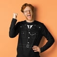 thumbnail image 3 of Halloween British Bobby Copper Police Costume Mens Long Sleeve T Shirt, 3 of 5