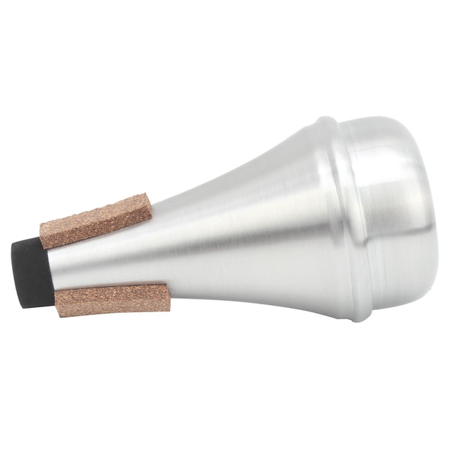 Accesorios para trompeta, sordina recta para trompeta, sordina recta para trompeta de aluminio plateado, sordina para trompeta resistente y duradera