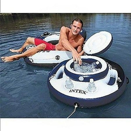 - Intex Inflathle Lounge Water Pool Chill Beverage Floating Mega Ice Drink Cooler