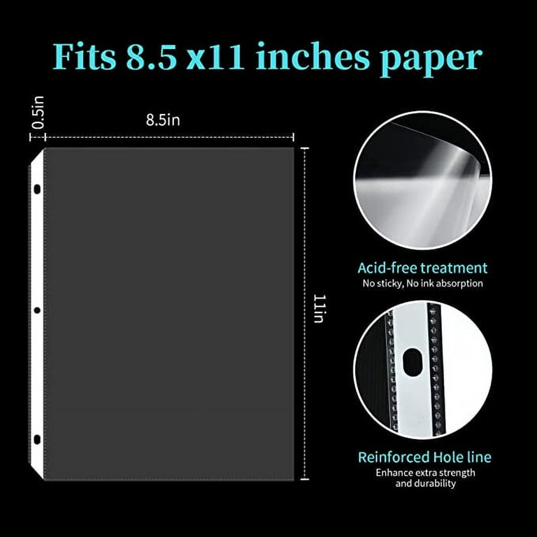 300 Pcs Clear Sheet Protectors for 3 Ring Binder, Page  Protectors 8.5 x 11, Top Loading Document Protectors, Plastic Sleeves for  Binders for Multiple Photos or Printing Paper. : 辦公用品
