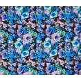 thumbnail image 2 of Zelouf Zs1910Xx Print Mikado  , Sewing, DIY, Crafts Fabric by the Yard, 946 Cobalt/magenta, 7 Yard, 2 of 2