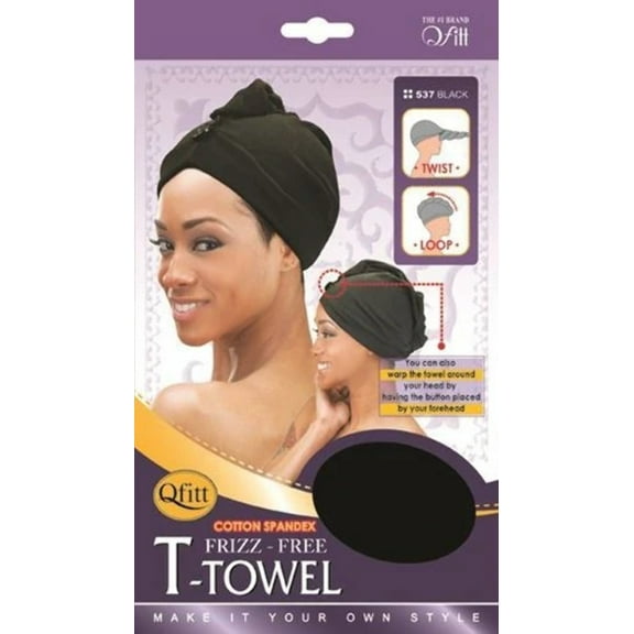 Qfitt Frizz Free Towel #537Black