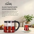 thumbnail image 3 of Any Morning Electric Turkish Teapot, 2L Stainless Steel Tea Maker with Glass Infuser, LED Light, 3 of 7